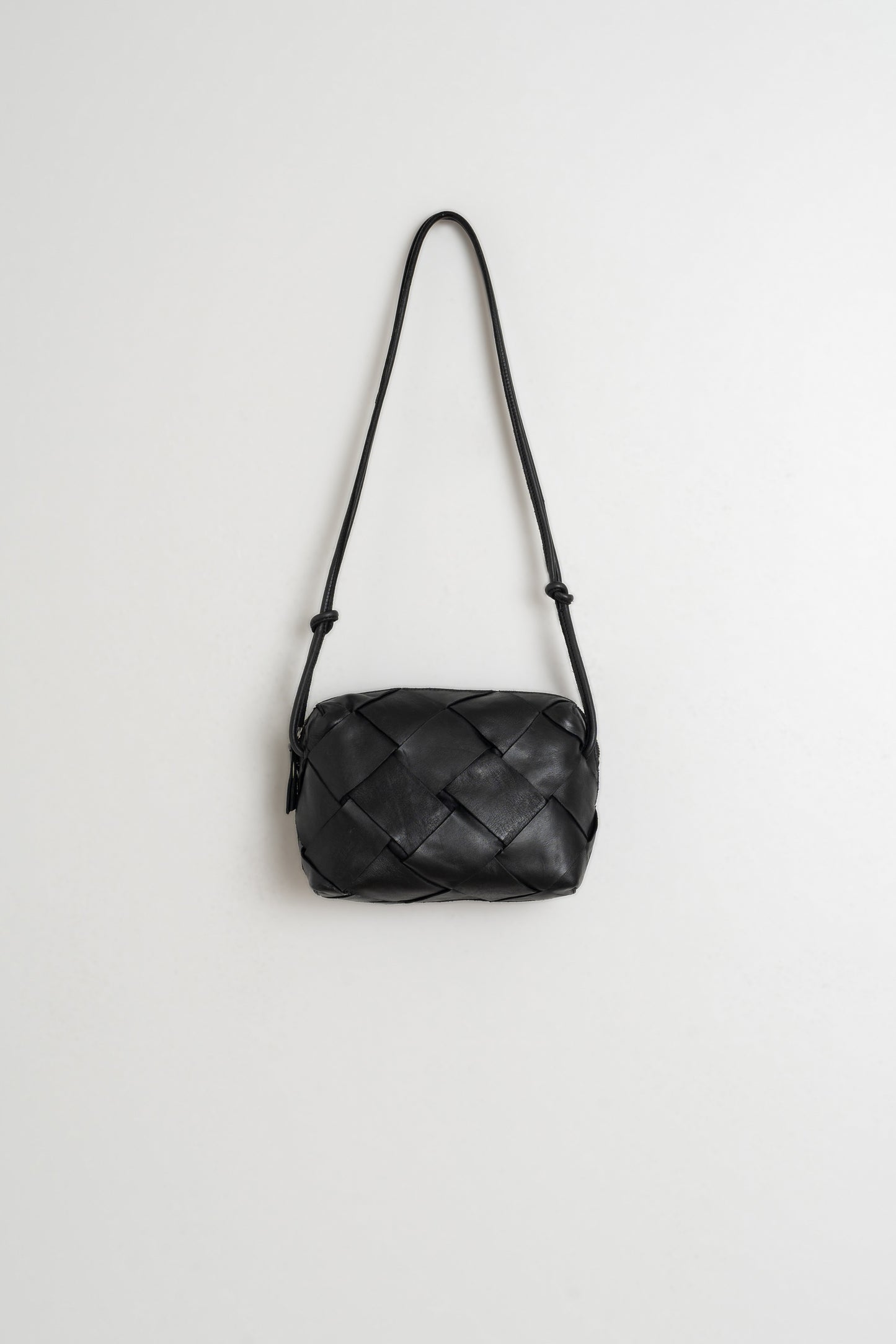 LEATHER BOX CROSSBODY BAG
