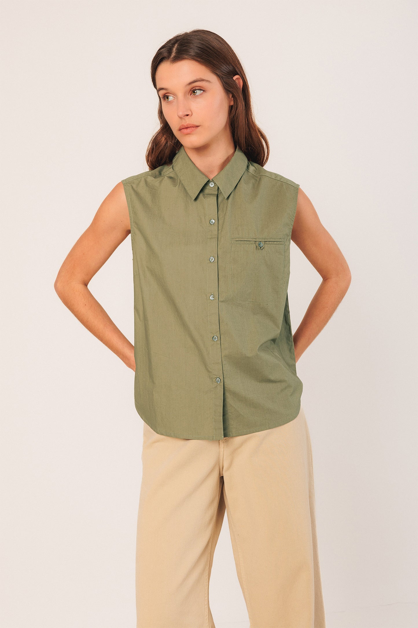 REGULAR POPLIN SHIRT