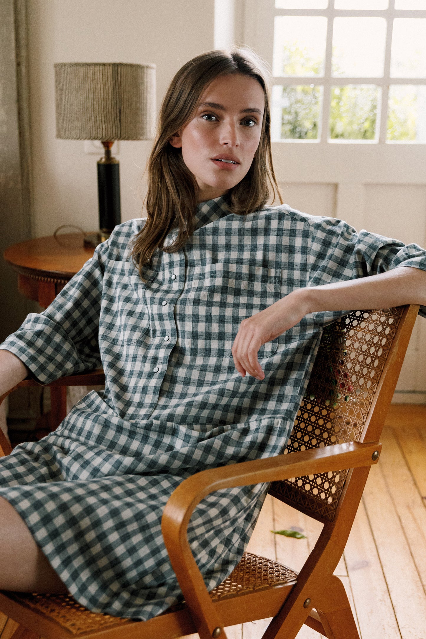 VICHY-CHECKERED DRESS