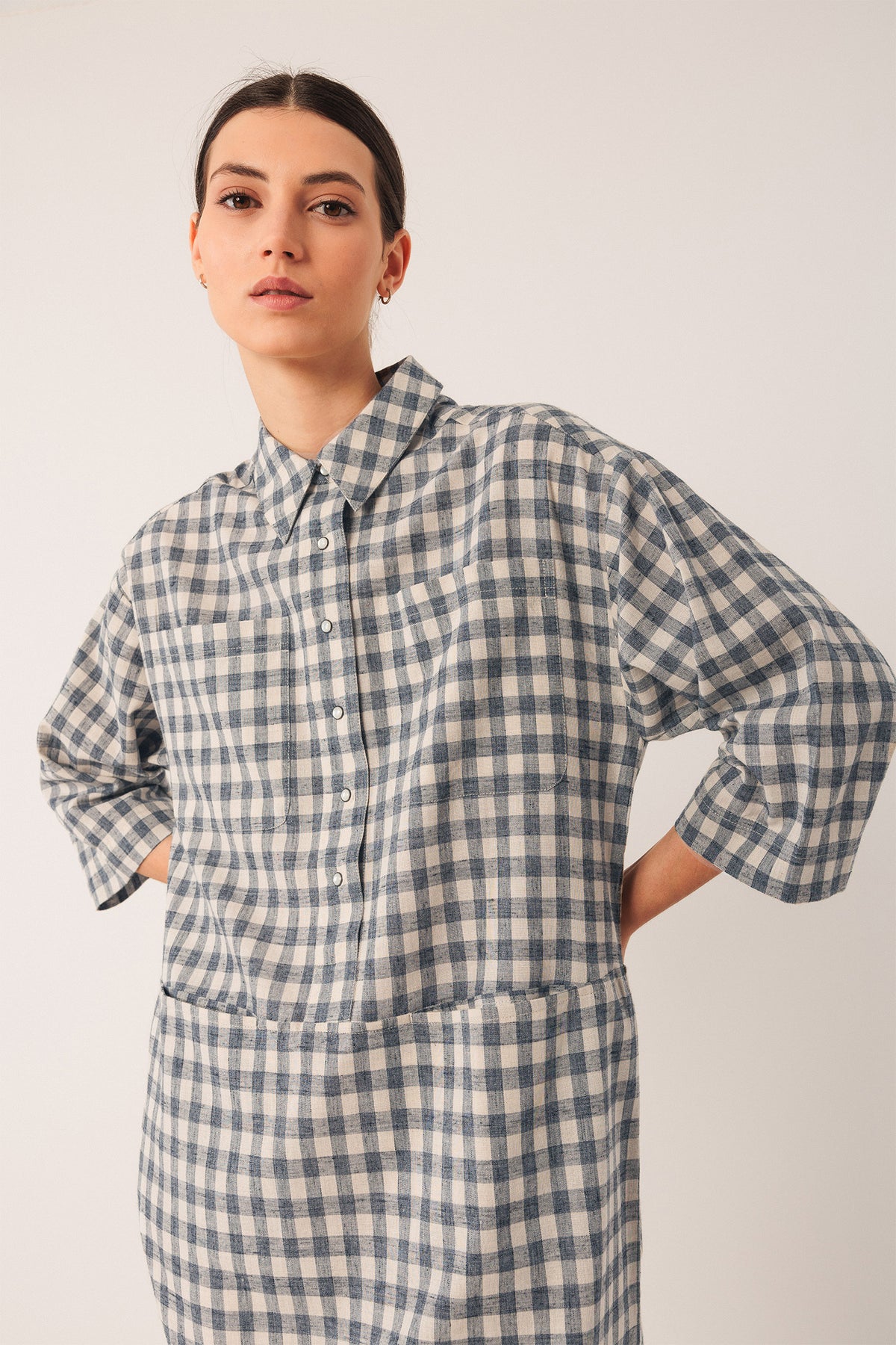 VICHY-CHECKERED DRESS