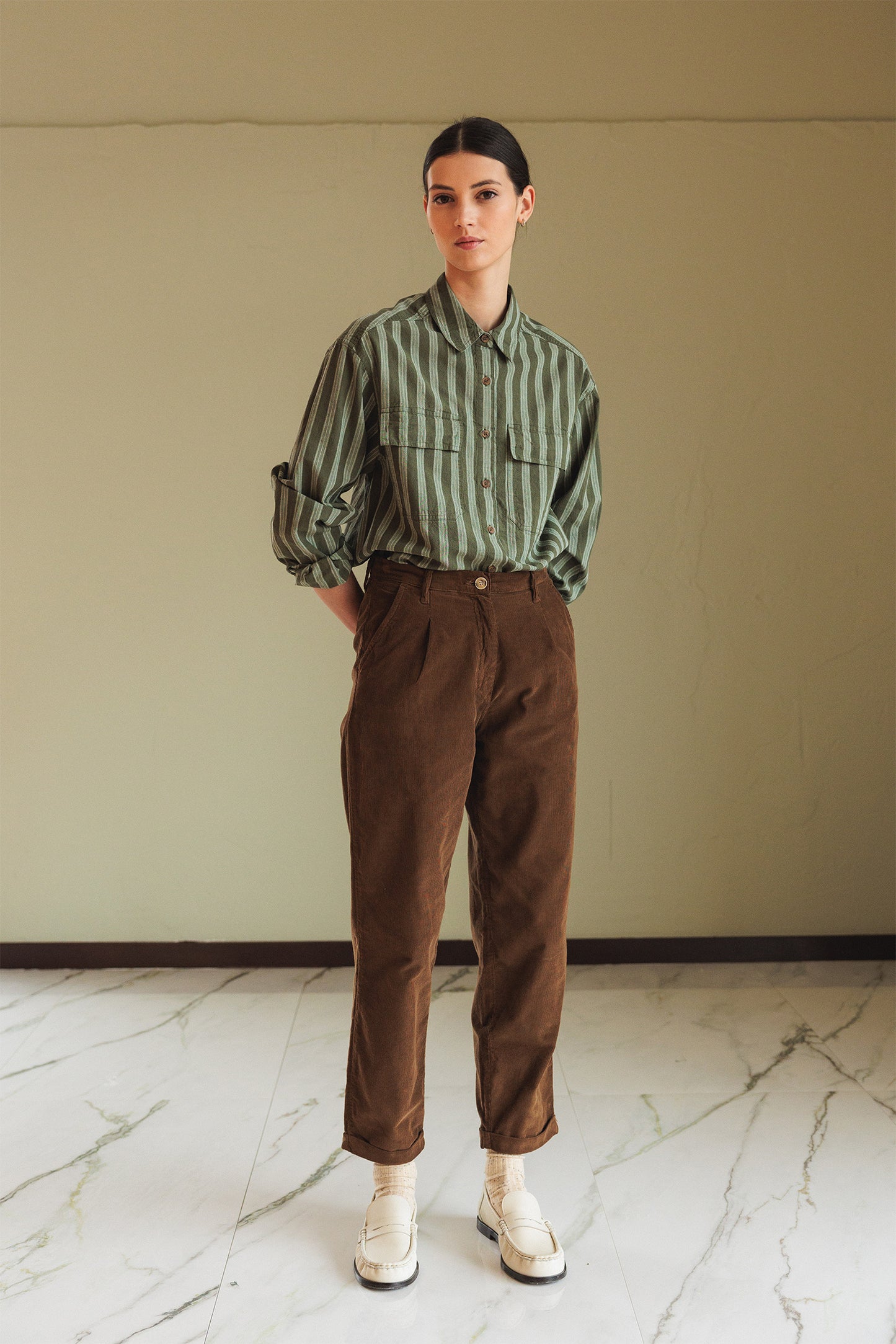 STRIPED COTTON SHIRT