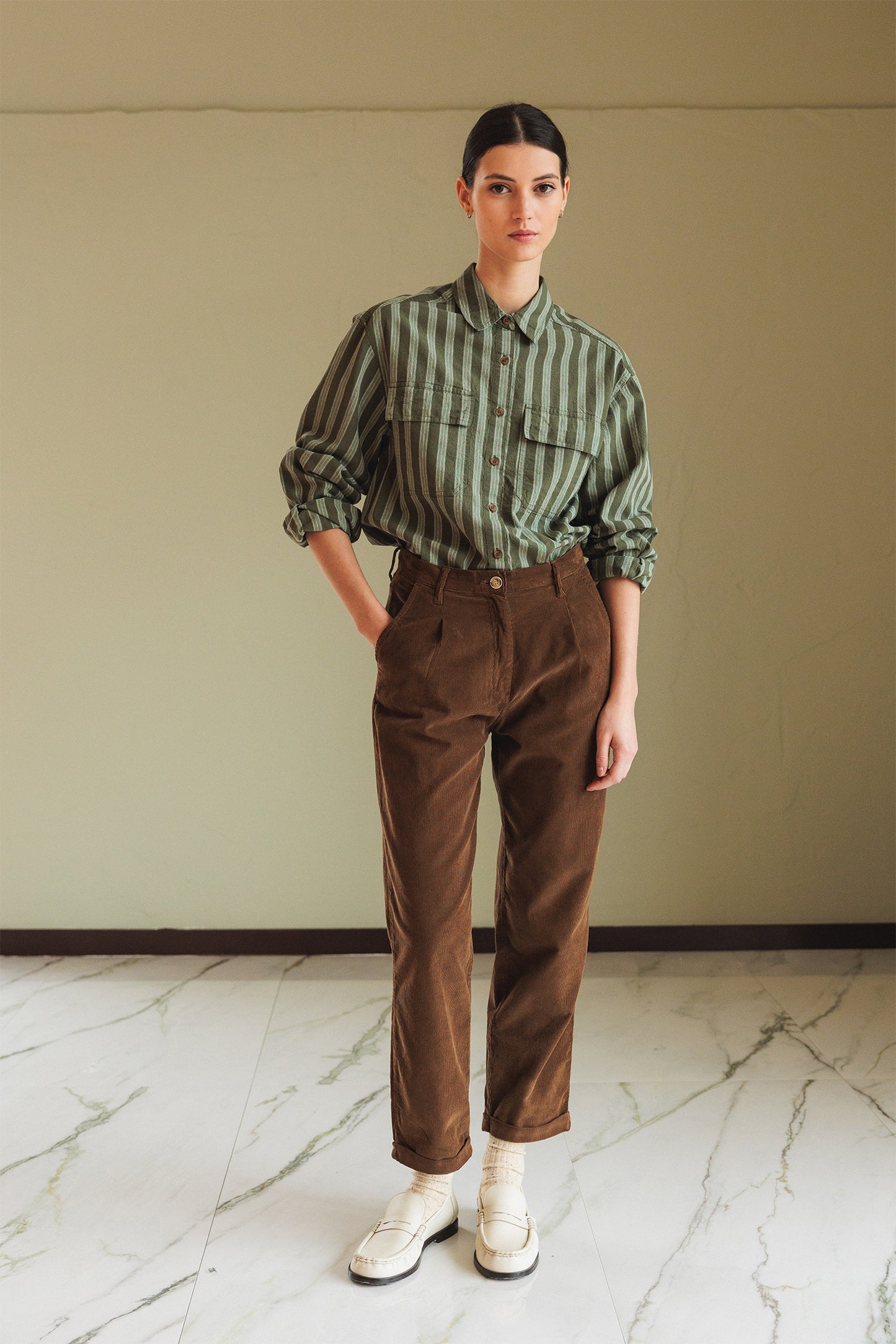 STRIPED COTTON SHIRT