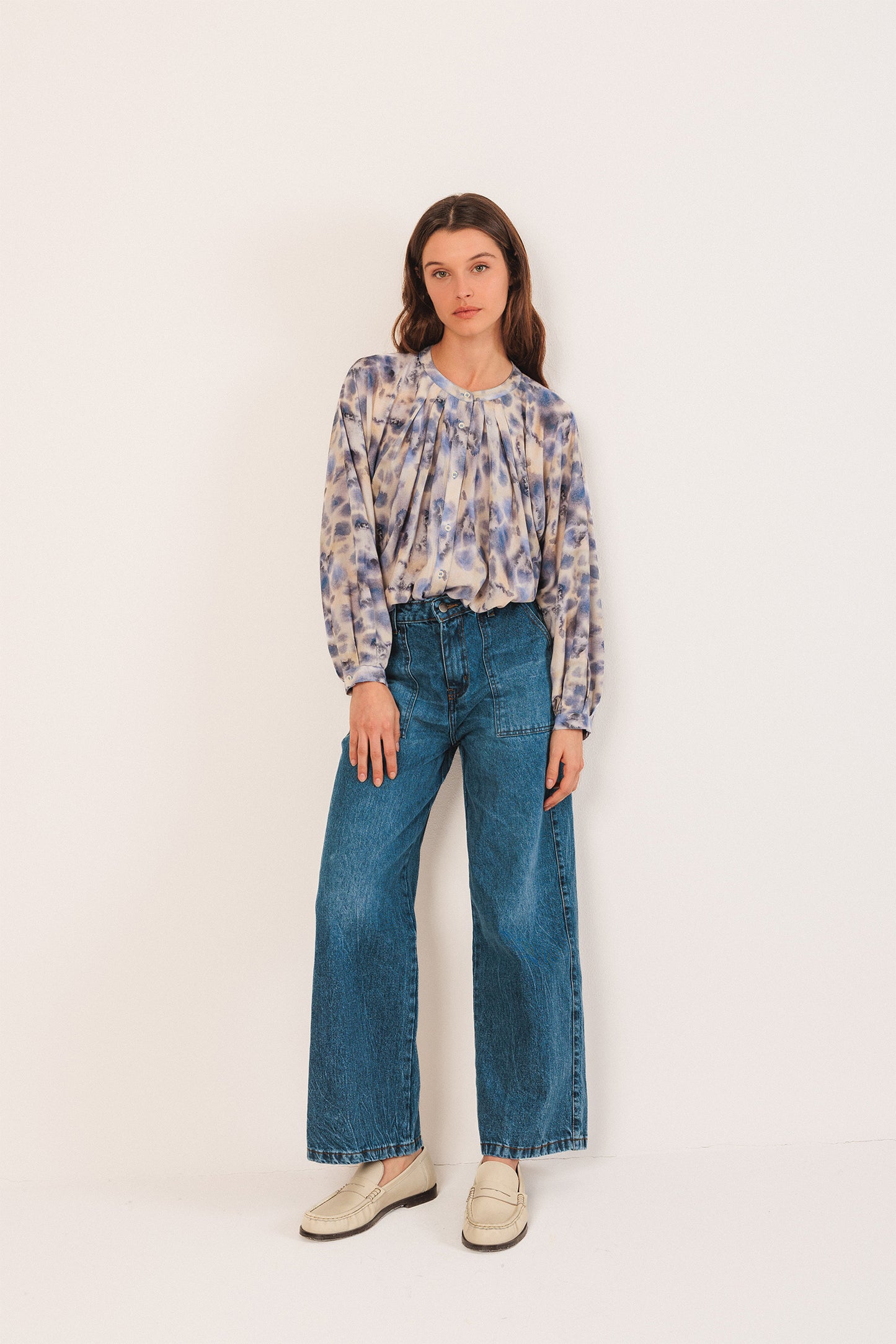 WATERCOLOR-PRINT SHIRT