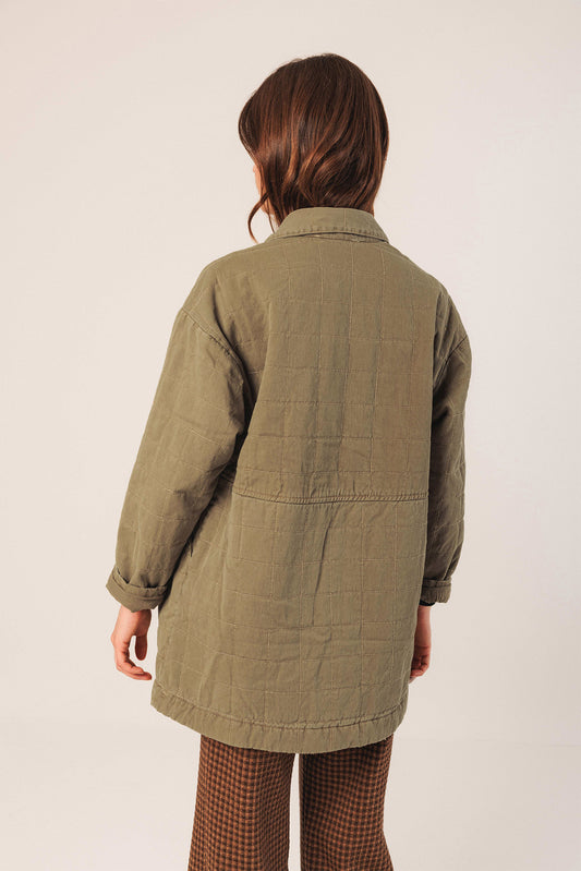 QUILTED PLAID COAT 3