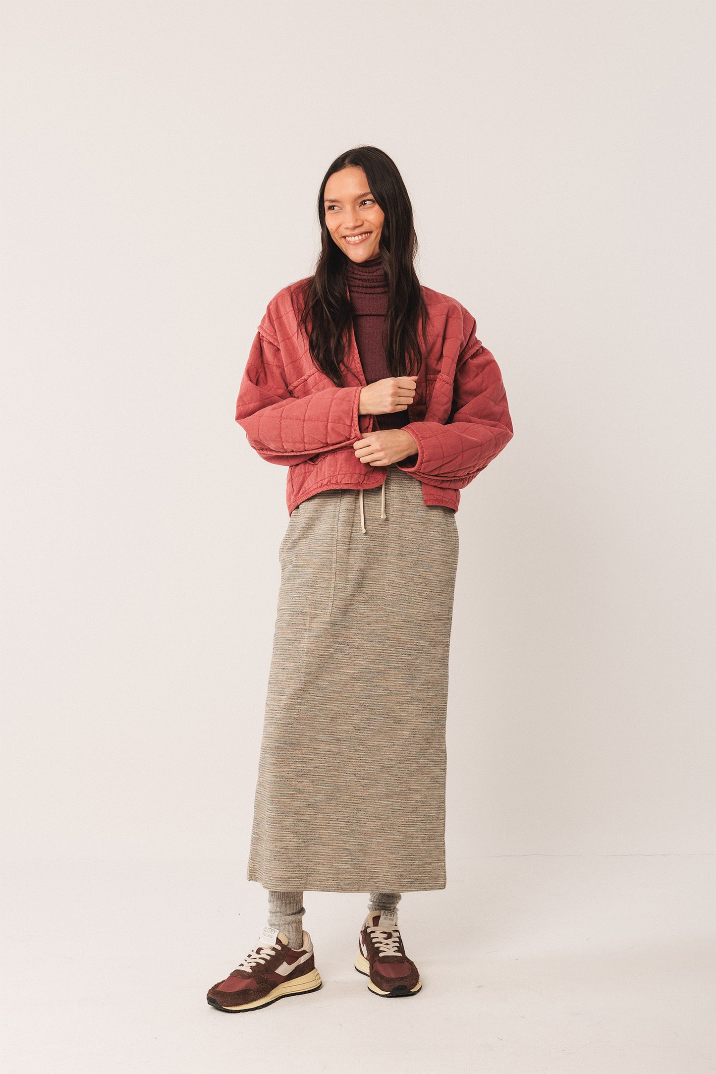 QUILTED KIMONO JACKET