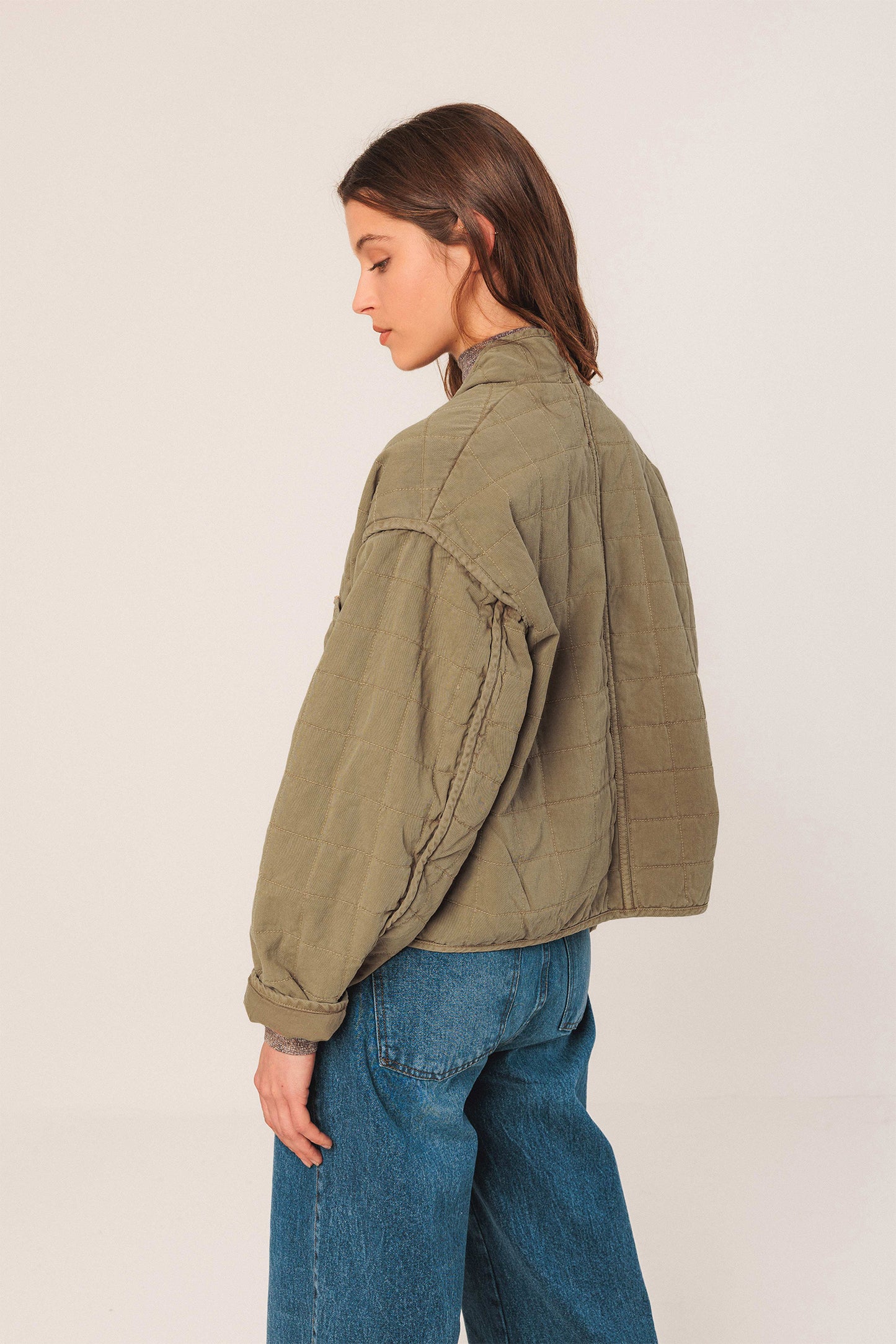 QUILTED KIMONO JACKET