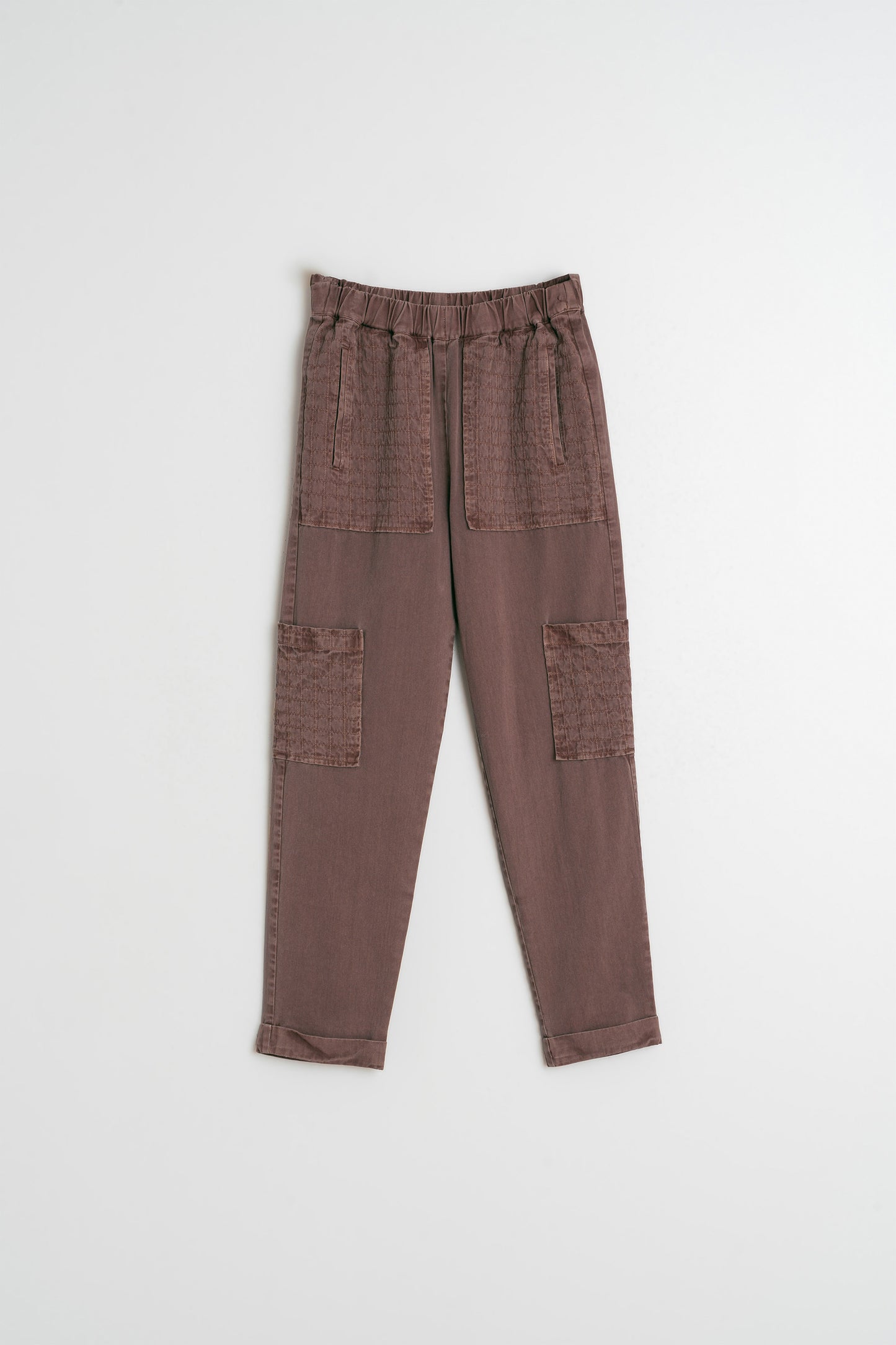 PANTS WITH CHECK STITCHING