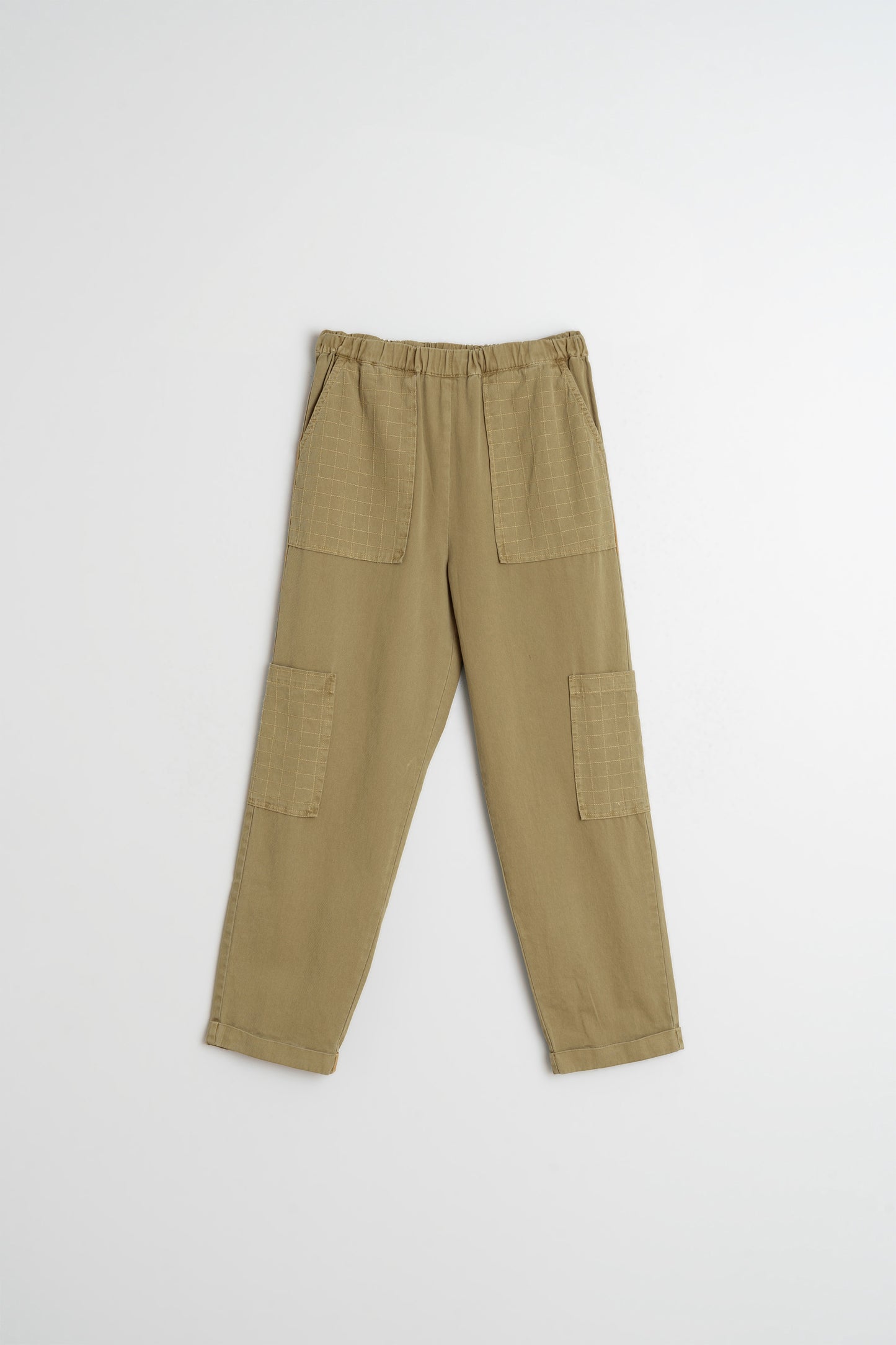 PANTS WITH CHECK STITCHING