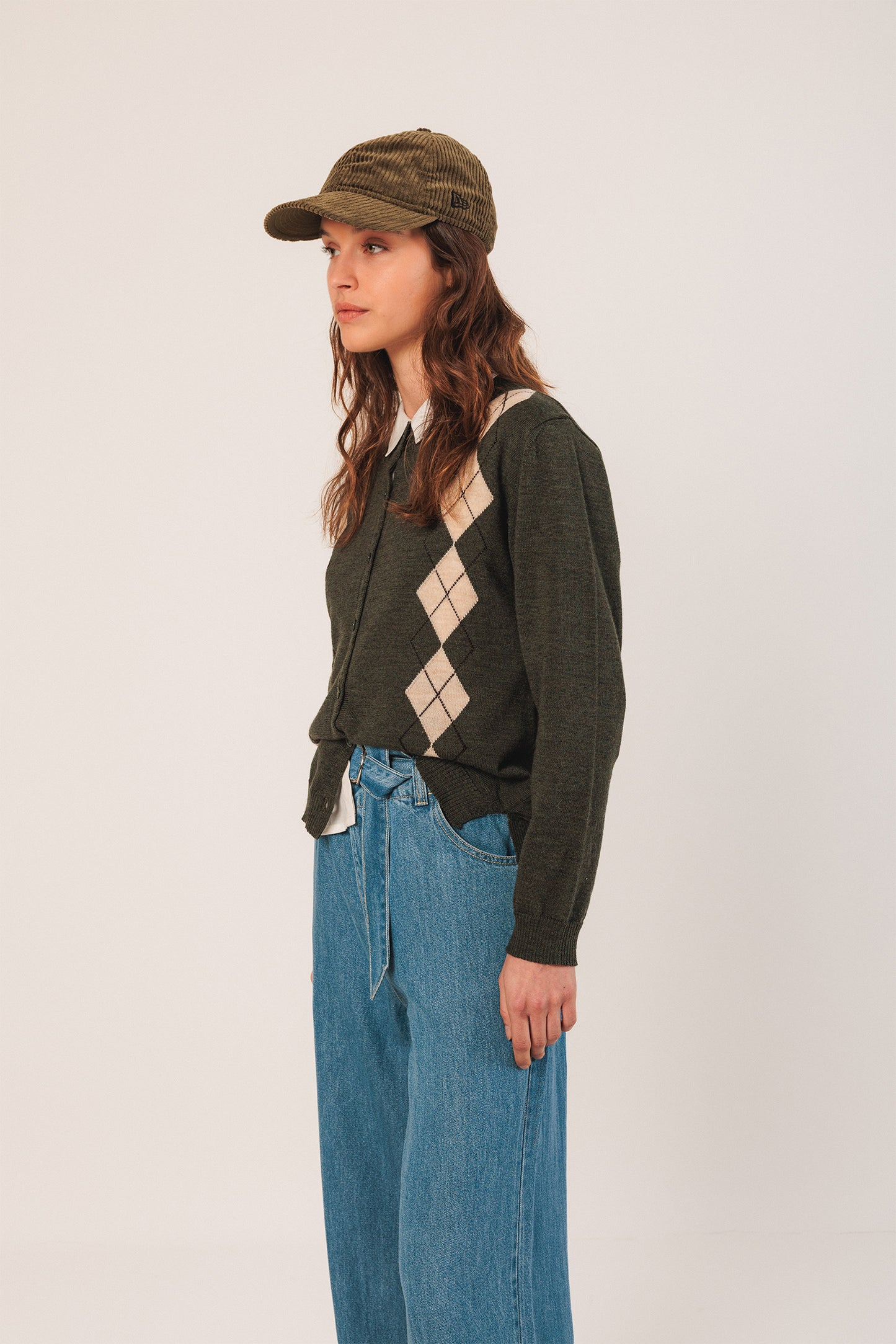 MERINO ARGYLE JACKET