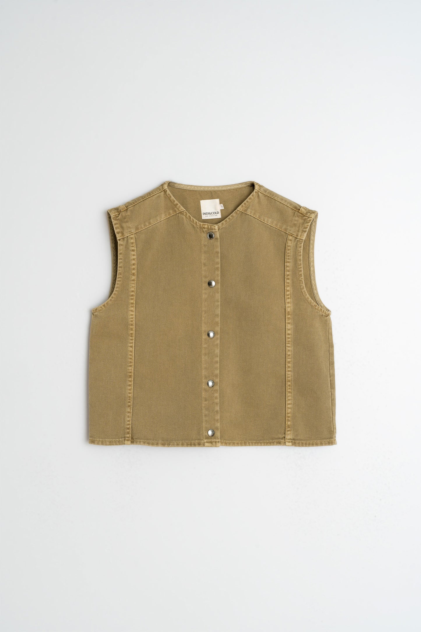BOXY TWILL VEST