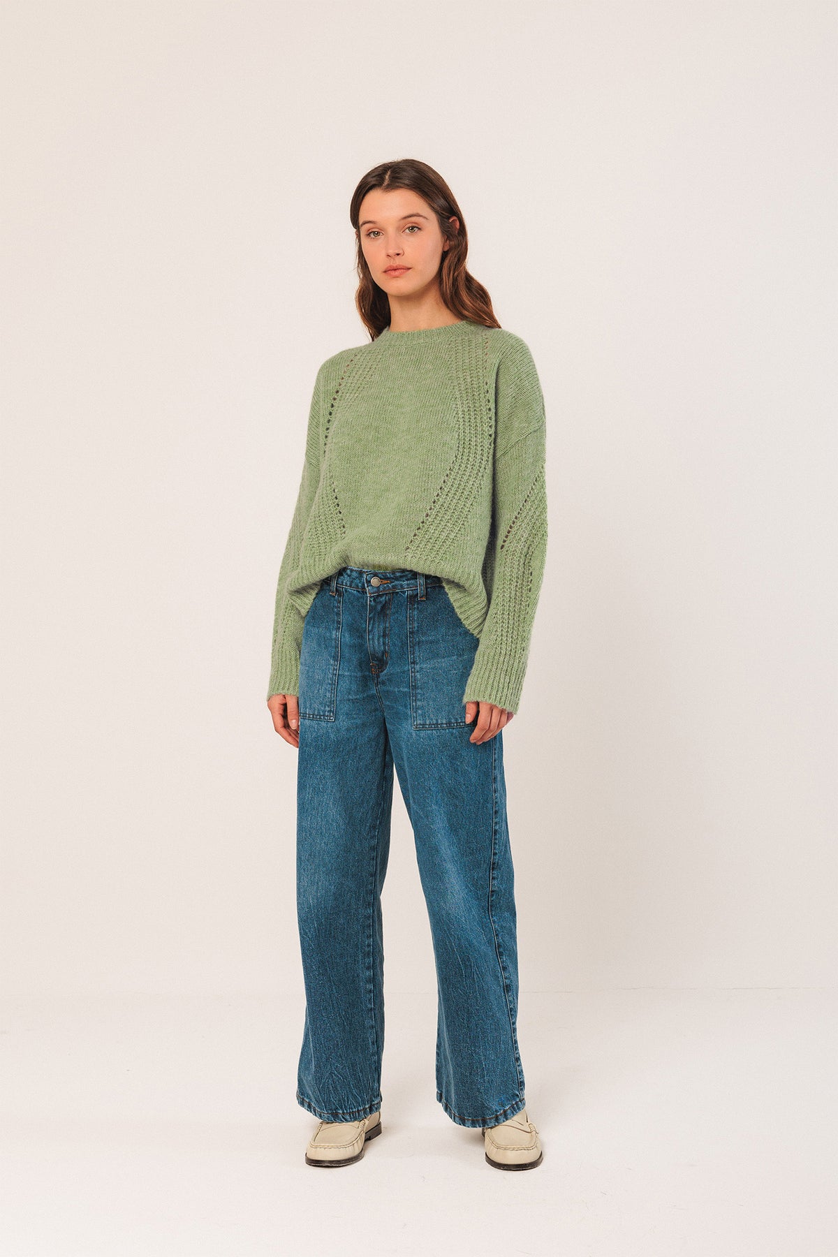 LOOSE-KNIT WOOL SWEATER