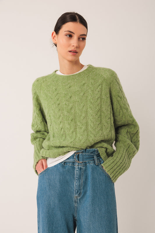 CABLE-KNIT CROP SWEATER 4
