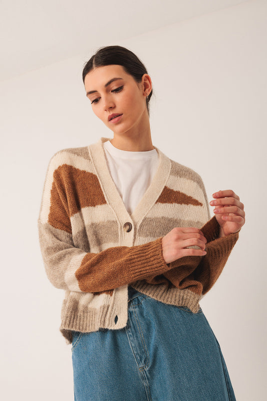 INTARSIA ALPACA JACKET 1