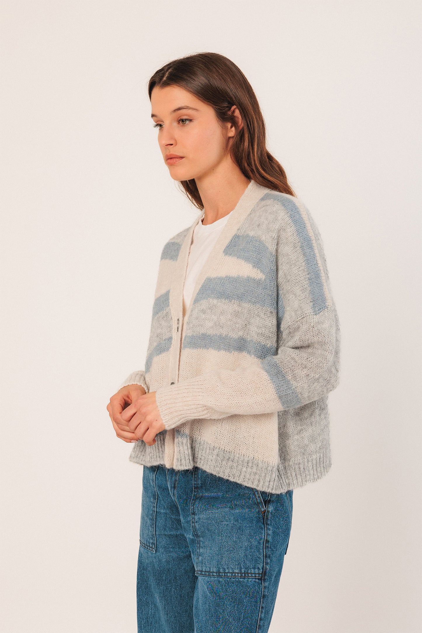 INTARSIA ALPACA JACKET