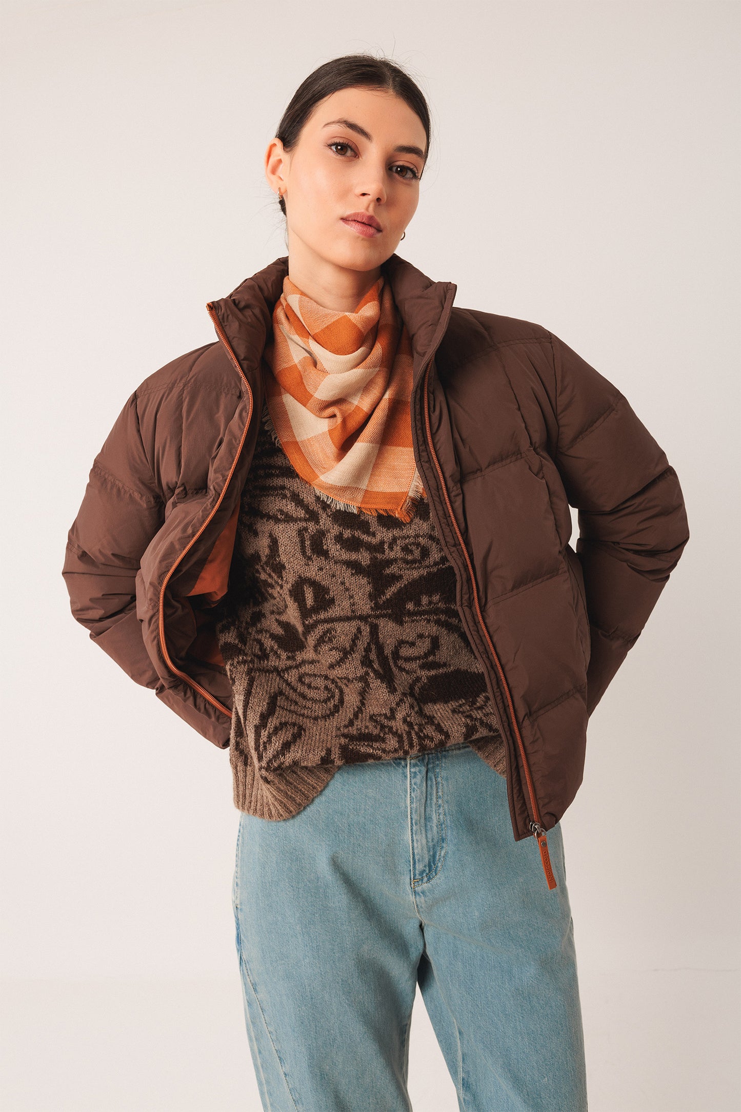 BICOLOR JACQUARD SWEATER