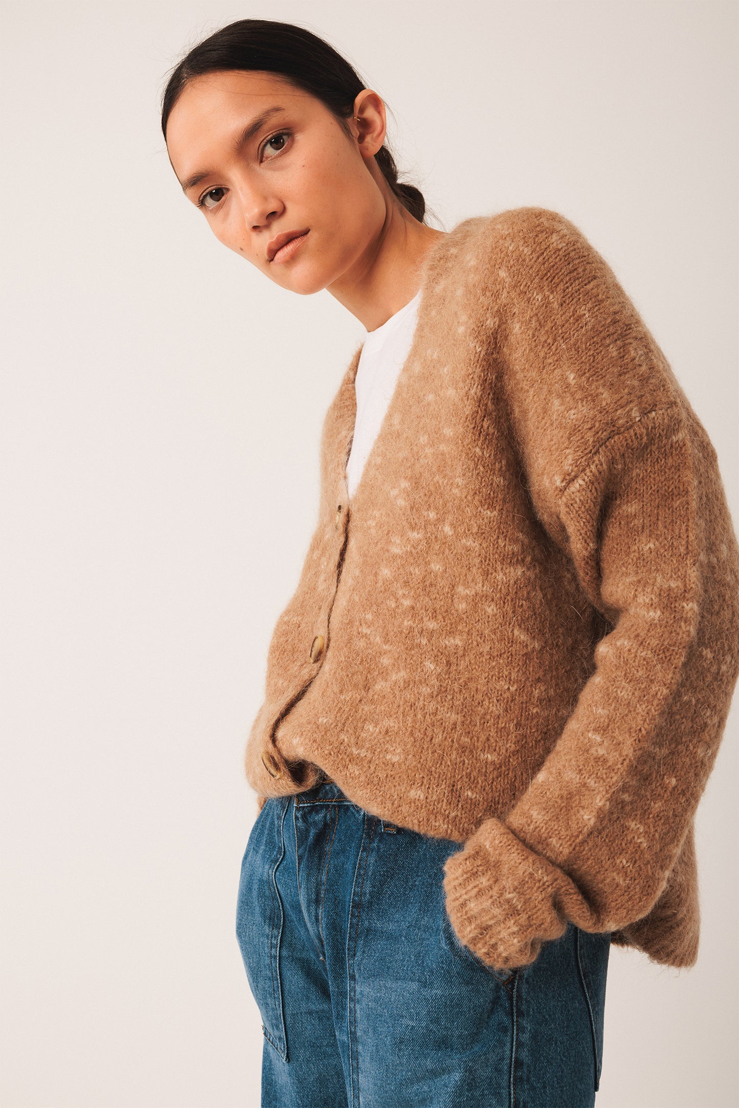 BUTTONED CARDIGAN JACKET