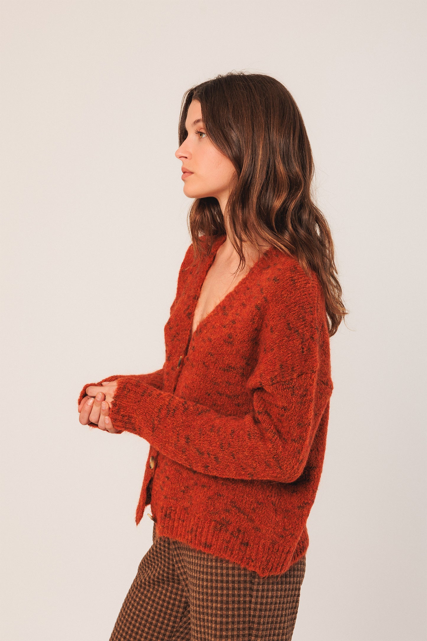 BUTTONED CARDIGAN JACKET