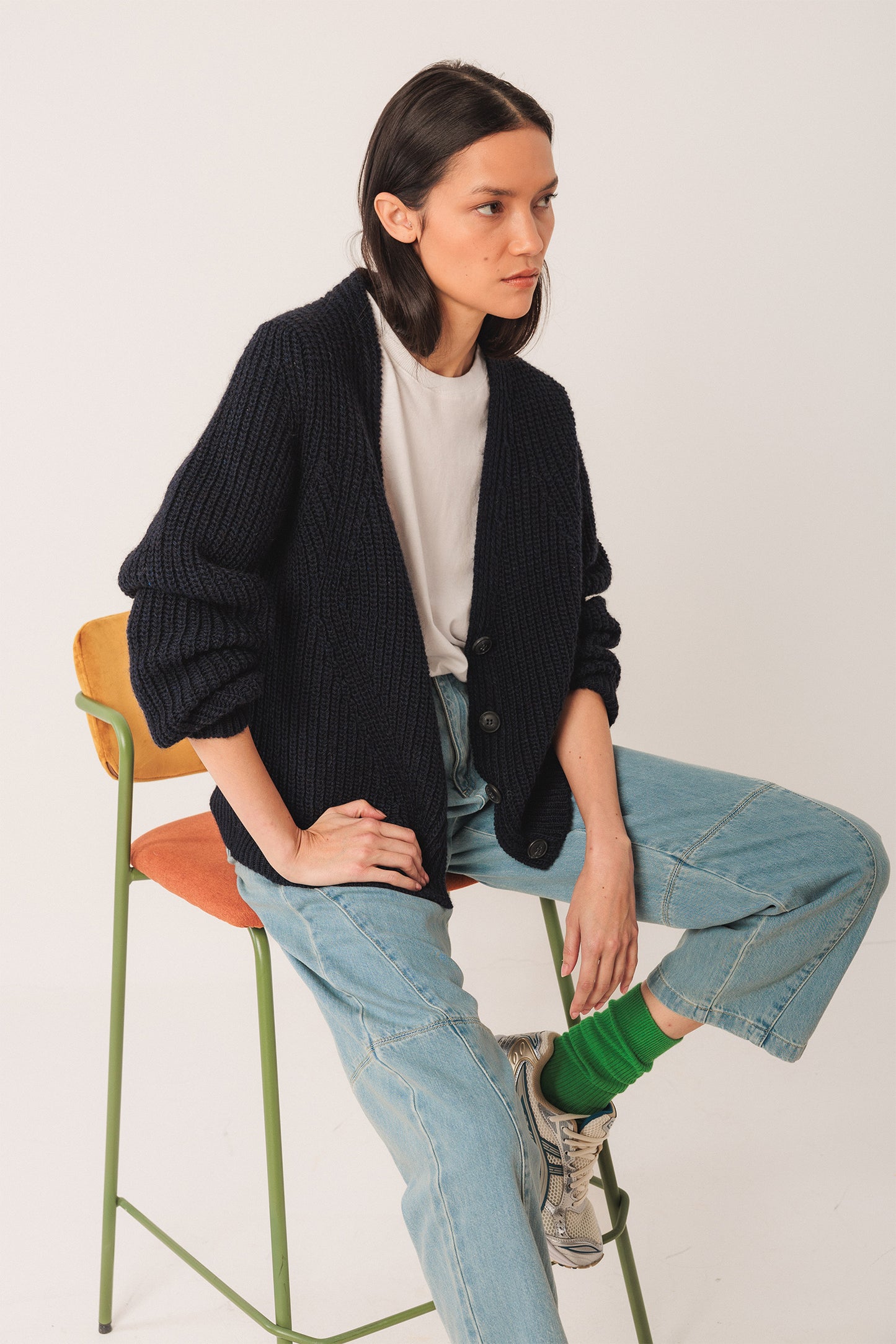 BUTTONED CARDIGAN JACKET