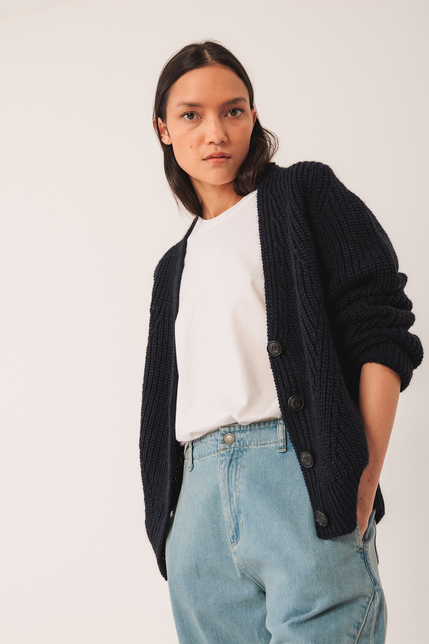 BUTTONED CARDIGAN JACKET