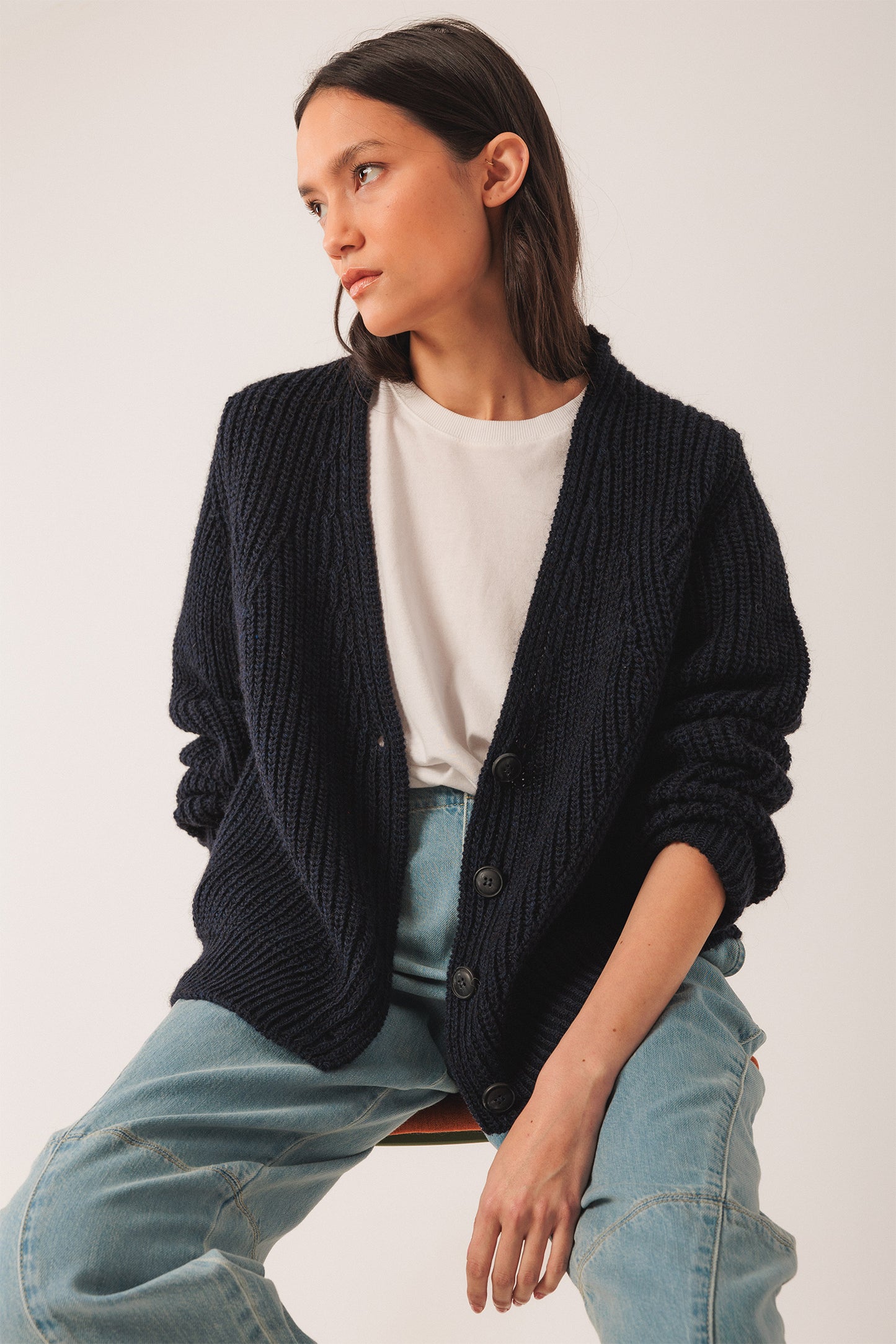 BUTTONED CARDIGAN JACKET