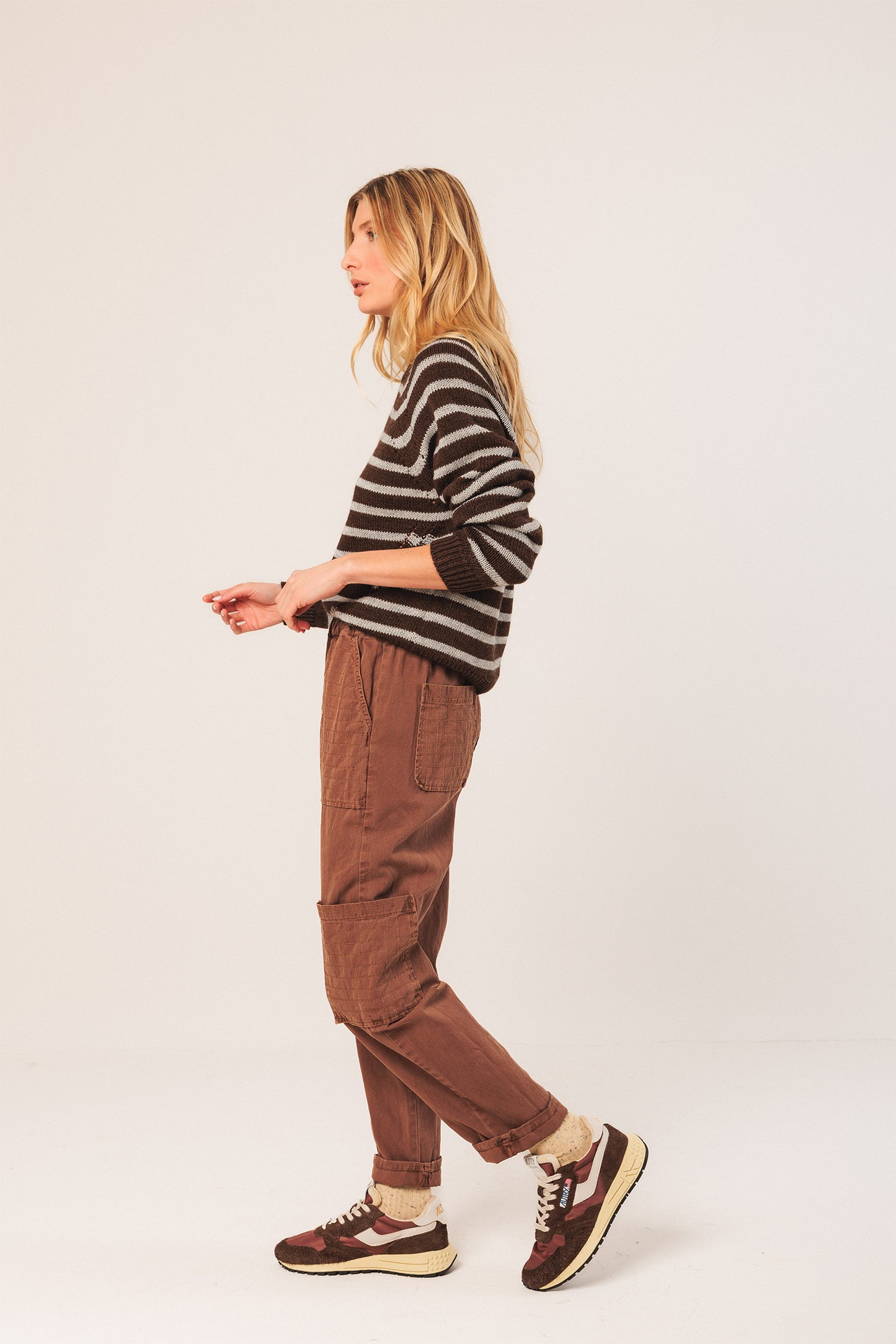 BICOLOR STRIPED SWEATER