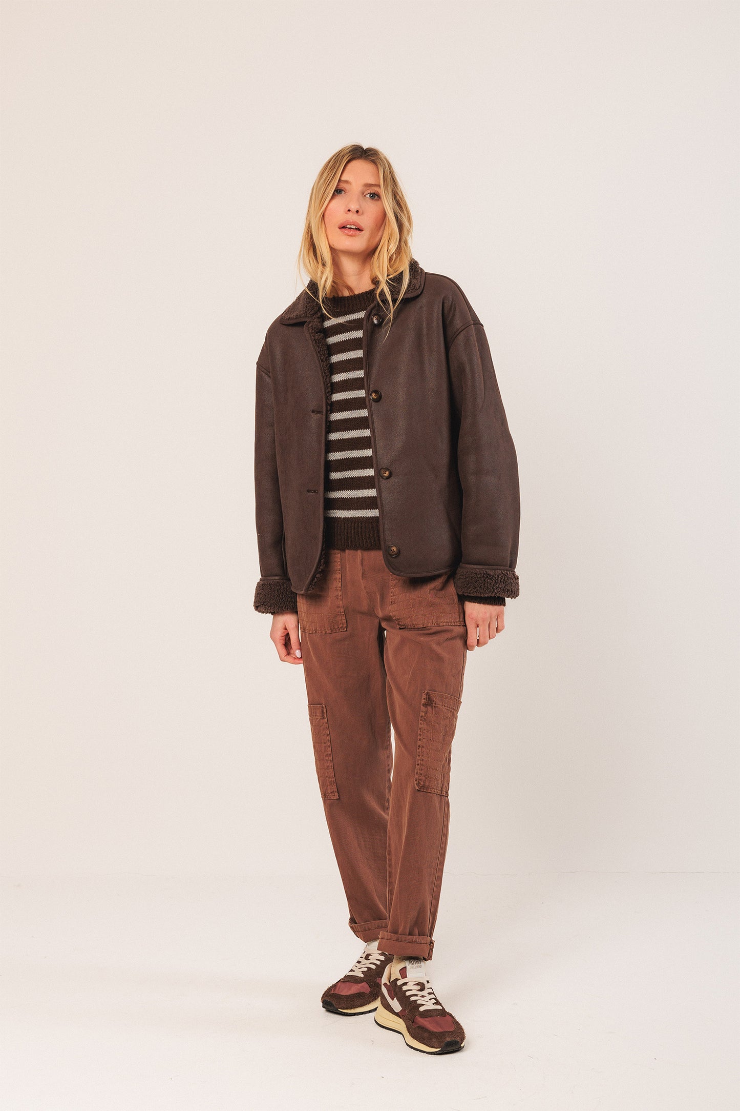 BICOLOR STRIPED SWEATER