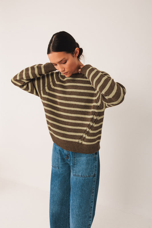 BICOLOR STRIPED SWEATER 1