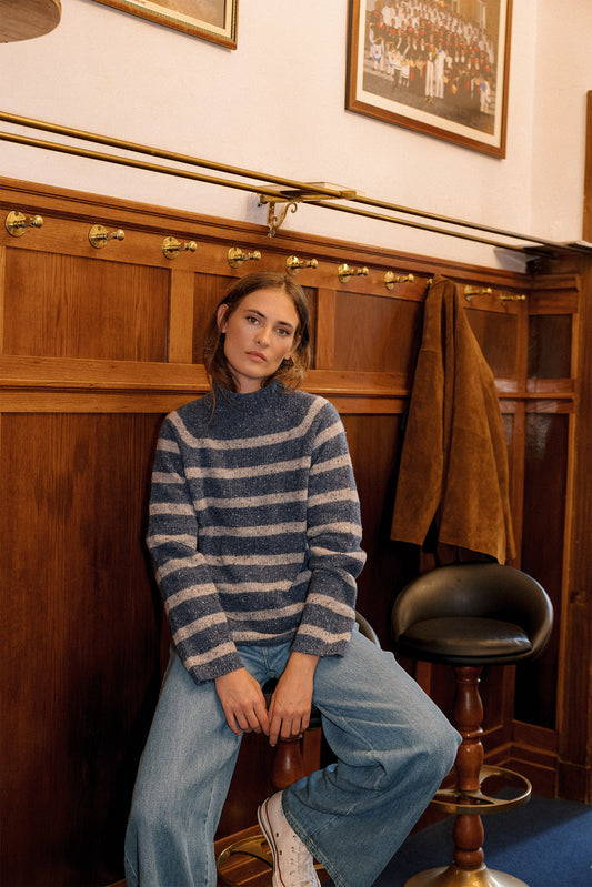 STRIPED CONTRAST SWEATER 1