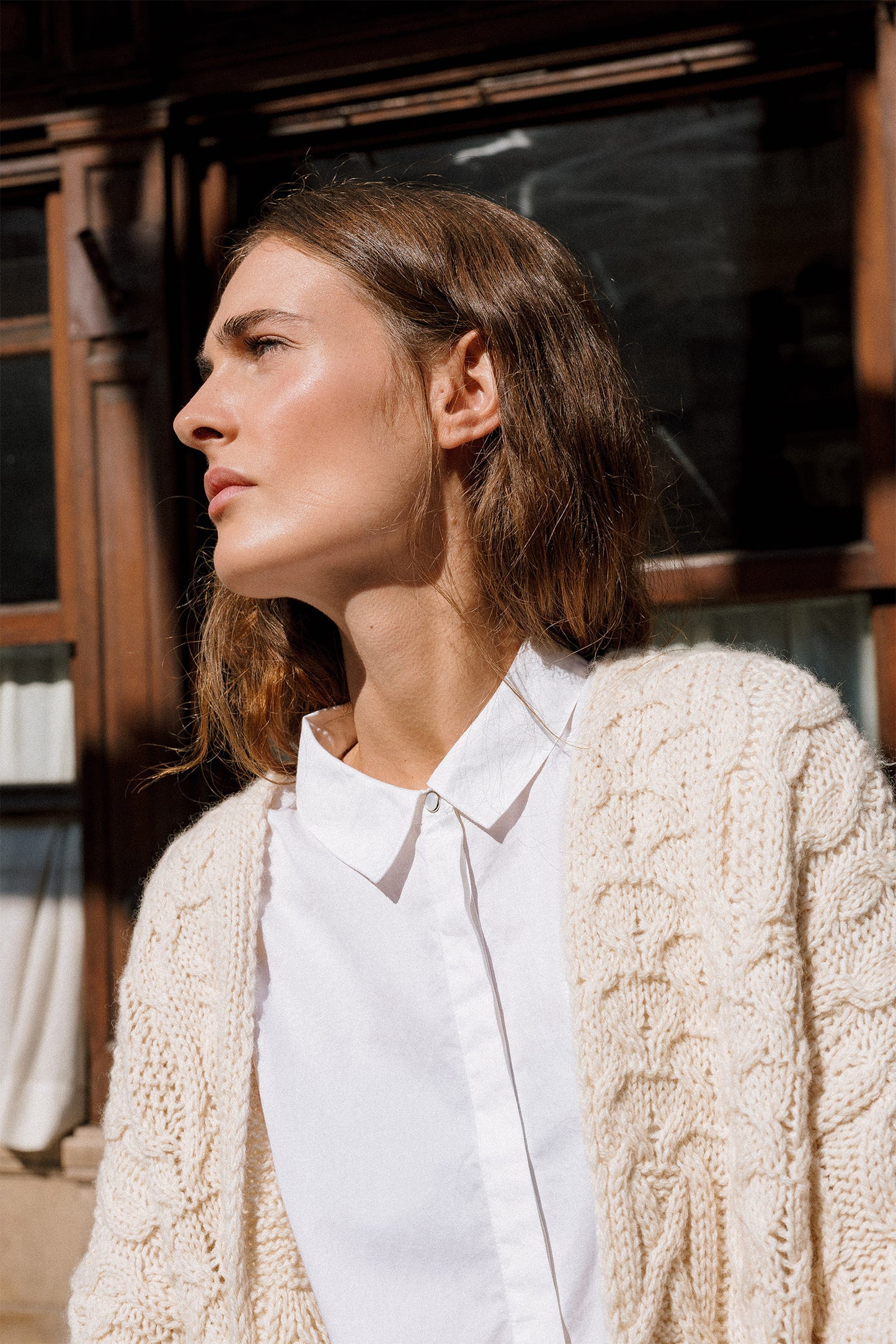 CABLE KNIT CARDIGAN