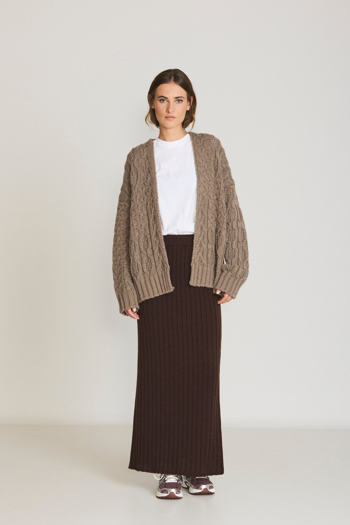 CABLE KNIT CARDIGAN