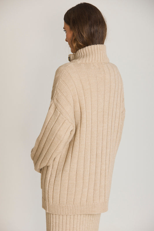 RIBBED KNIT CARDIGAN 4