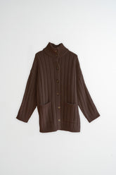RIBBED KNIT CARDIGAN