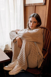 RIBBED KNIT SKIRT