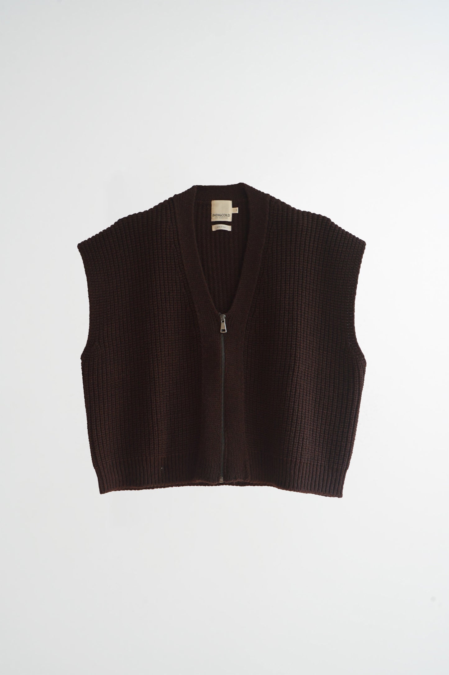 ZIP-UP KNIT VEST