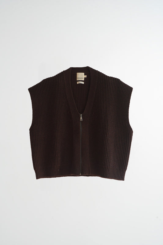 ZIP-UP KNIT VEST 6