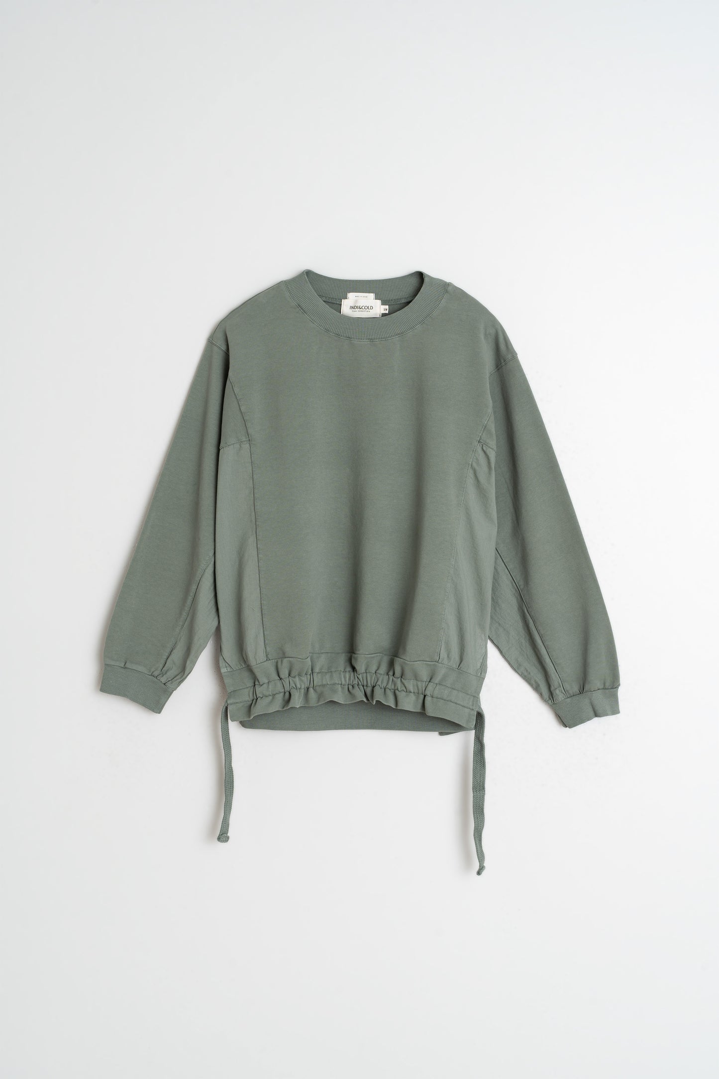 COTTON TERRY LOOPED SWEATSHIRT