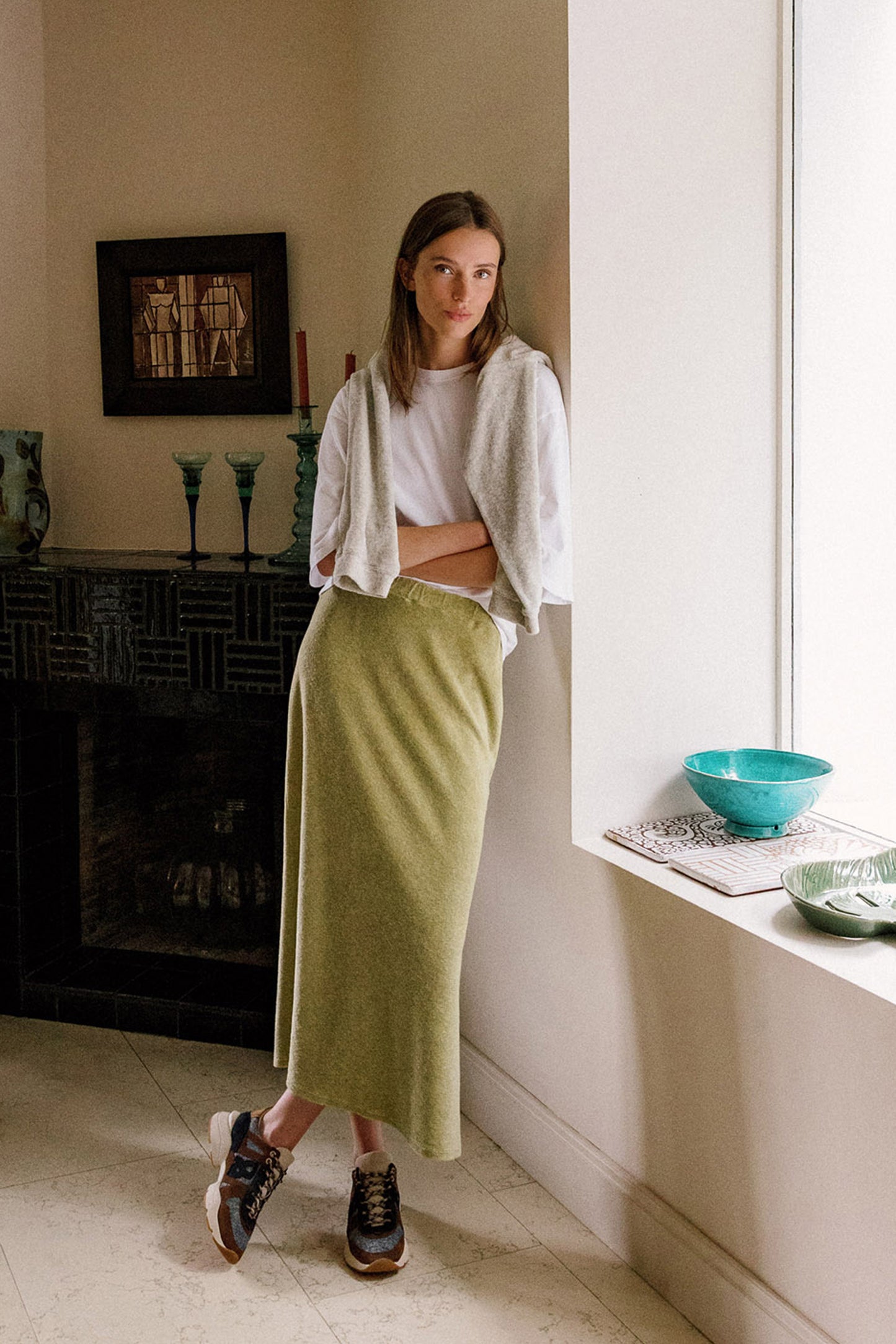 LONG TERRY SKIRT