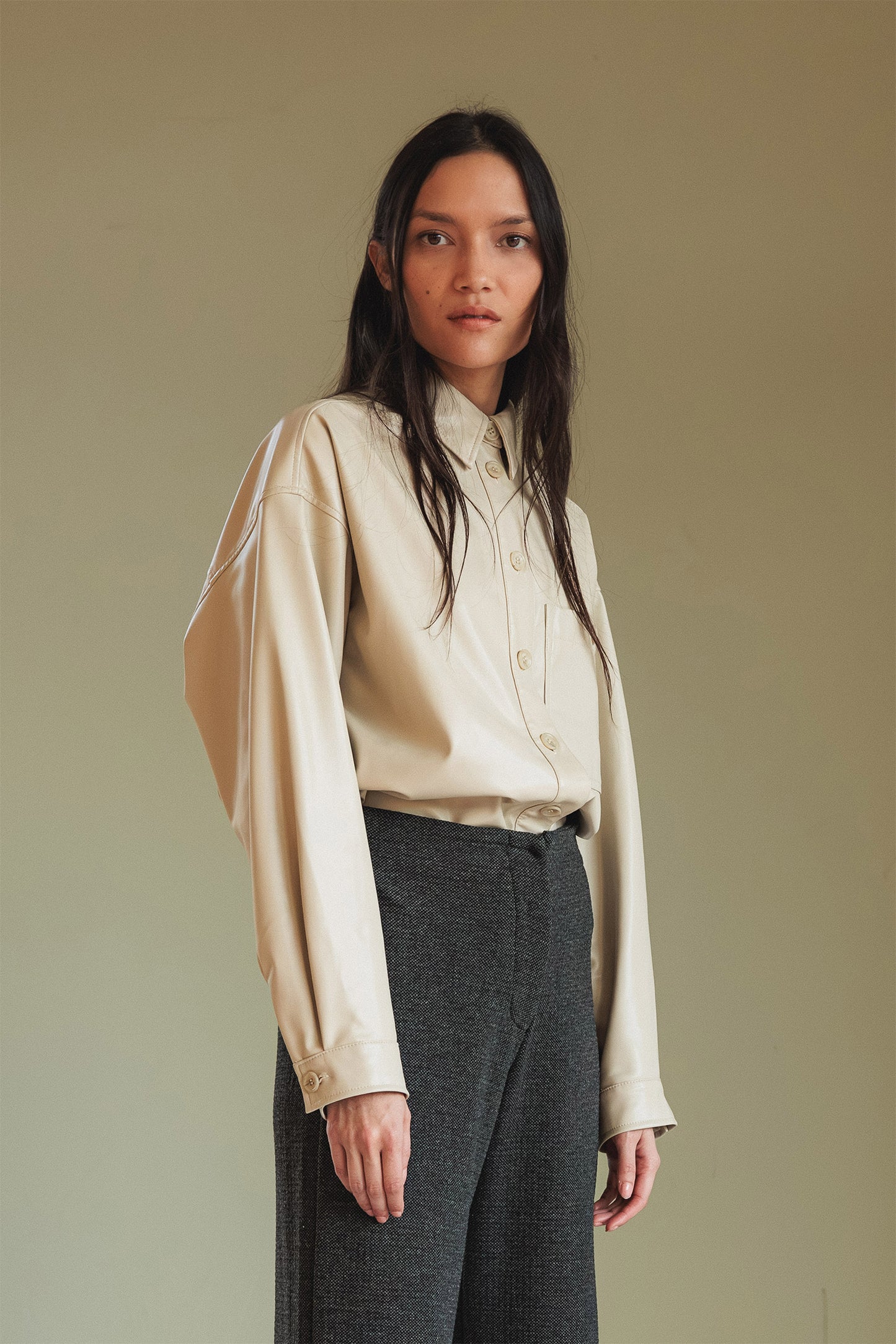 DOUBLE JACQUARD KNITTED PANTS