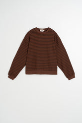 STRIPED COTTON SWEATSHIRT