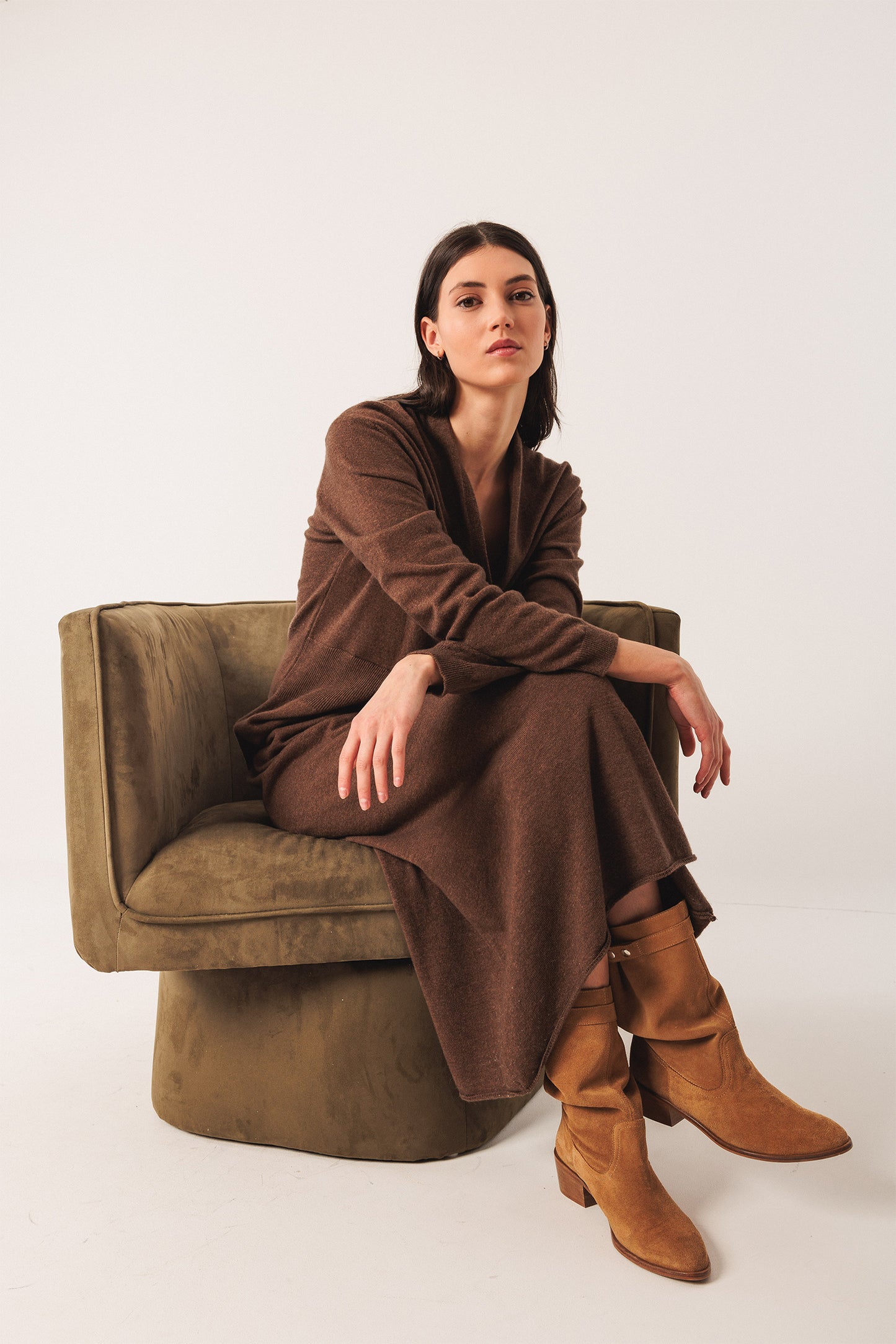 LONG CASHMERE DRESS