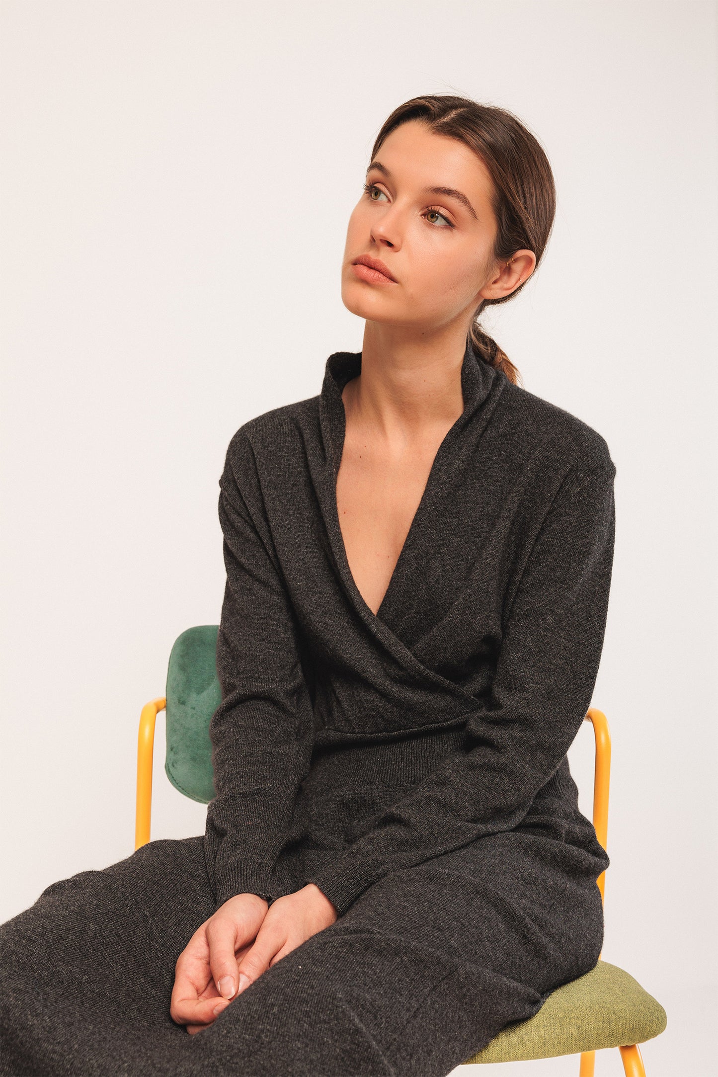 LONG CASHMERE DRESS