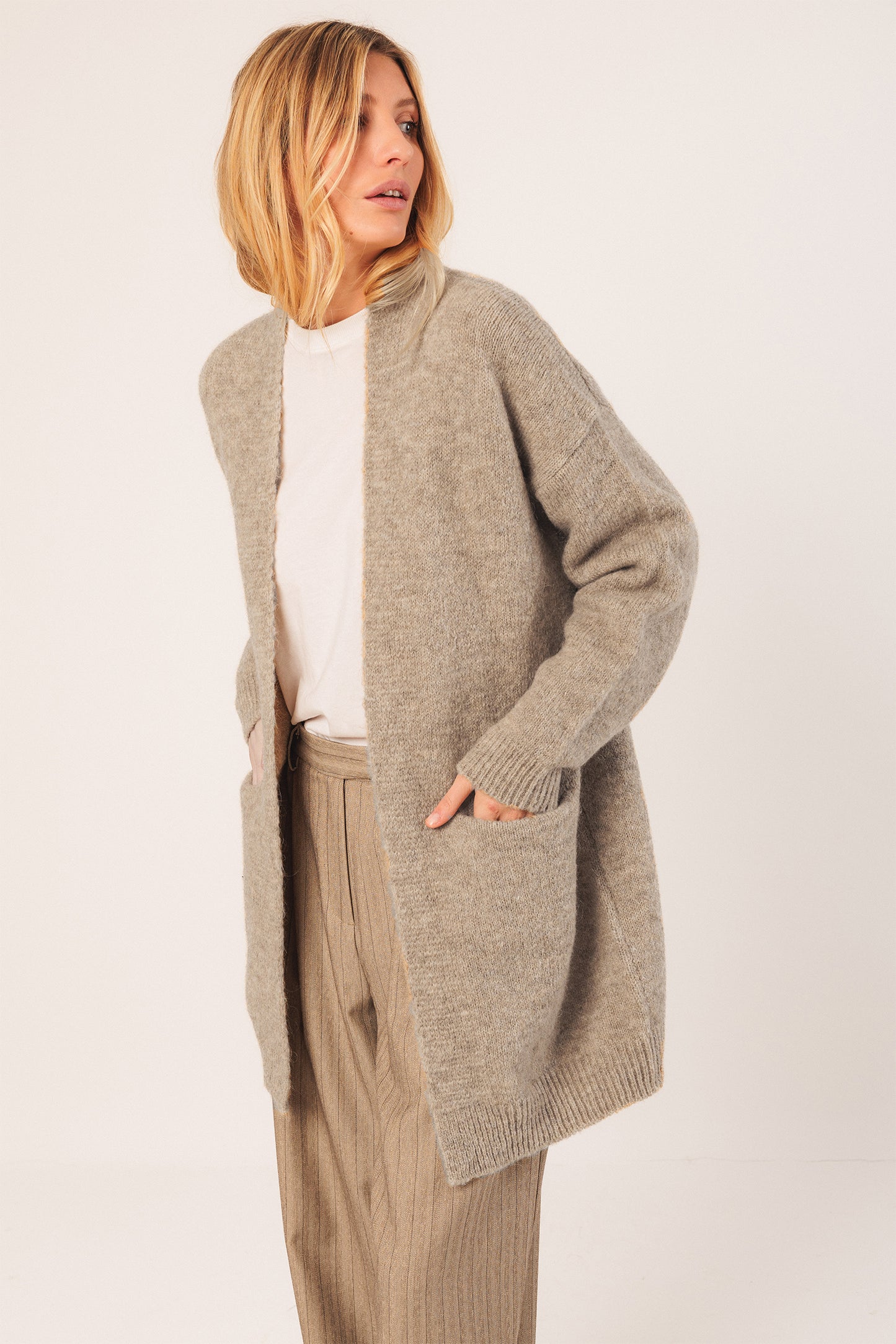 LONG MOHAIR JACKET