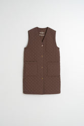QUILTED CHECKERED VEST