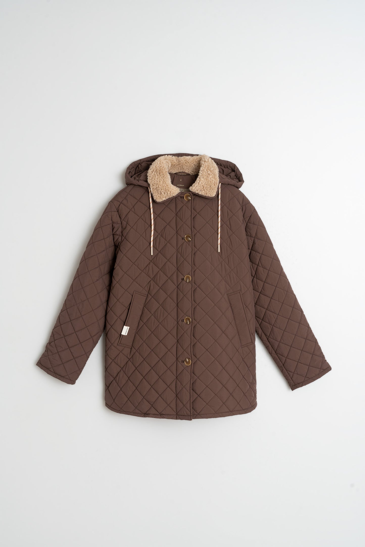 QUILTED HOODED COAT