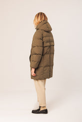 DOWN-FILLED CHECKED PUFFER