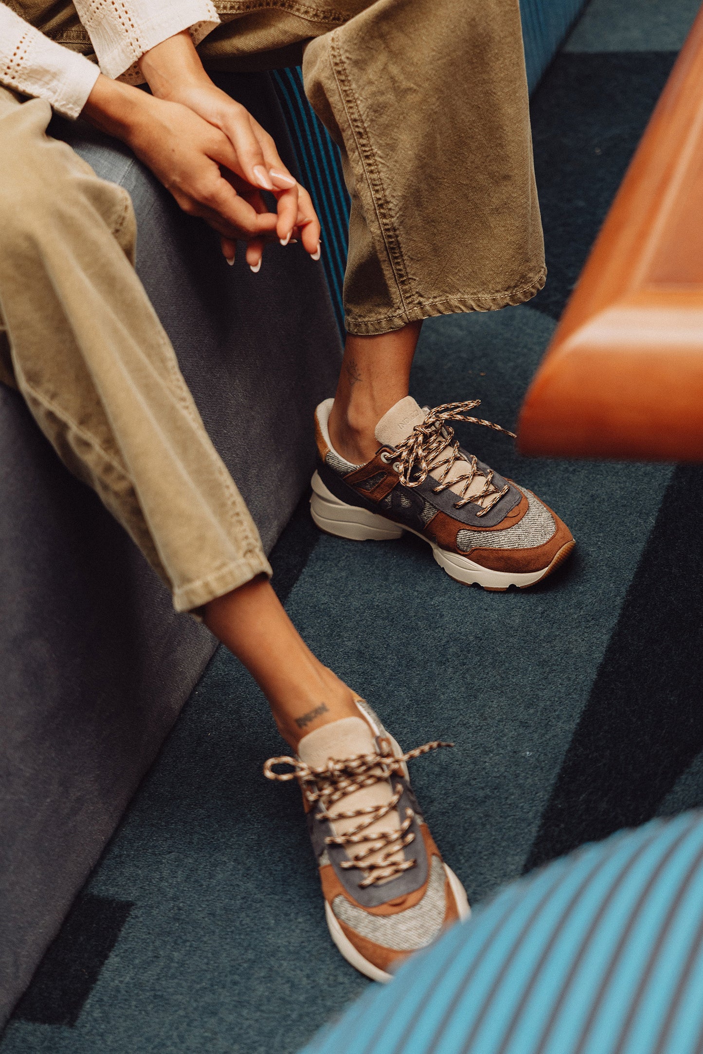 MULTICOLOR LEATHER SNEAKERS