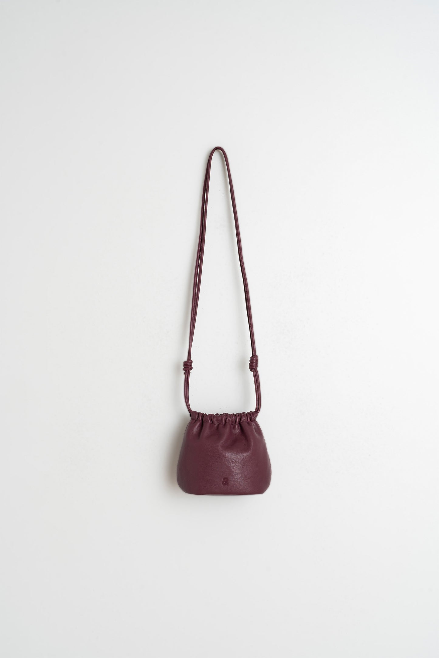 GATHERED LEATHER TOTE BAG