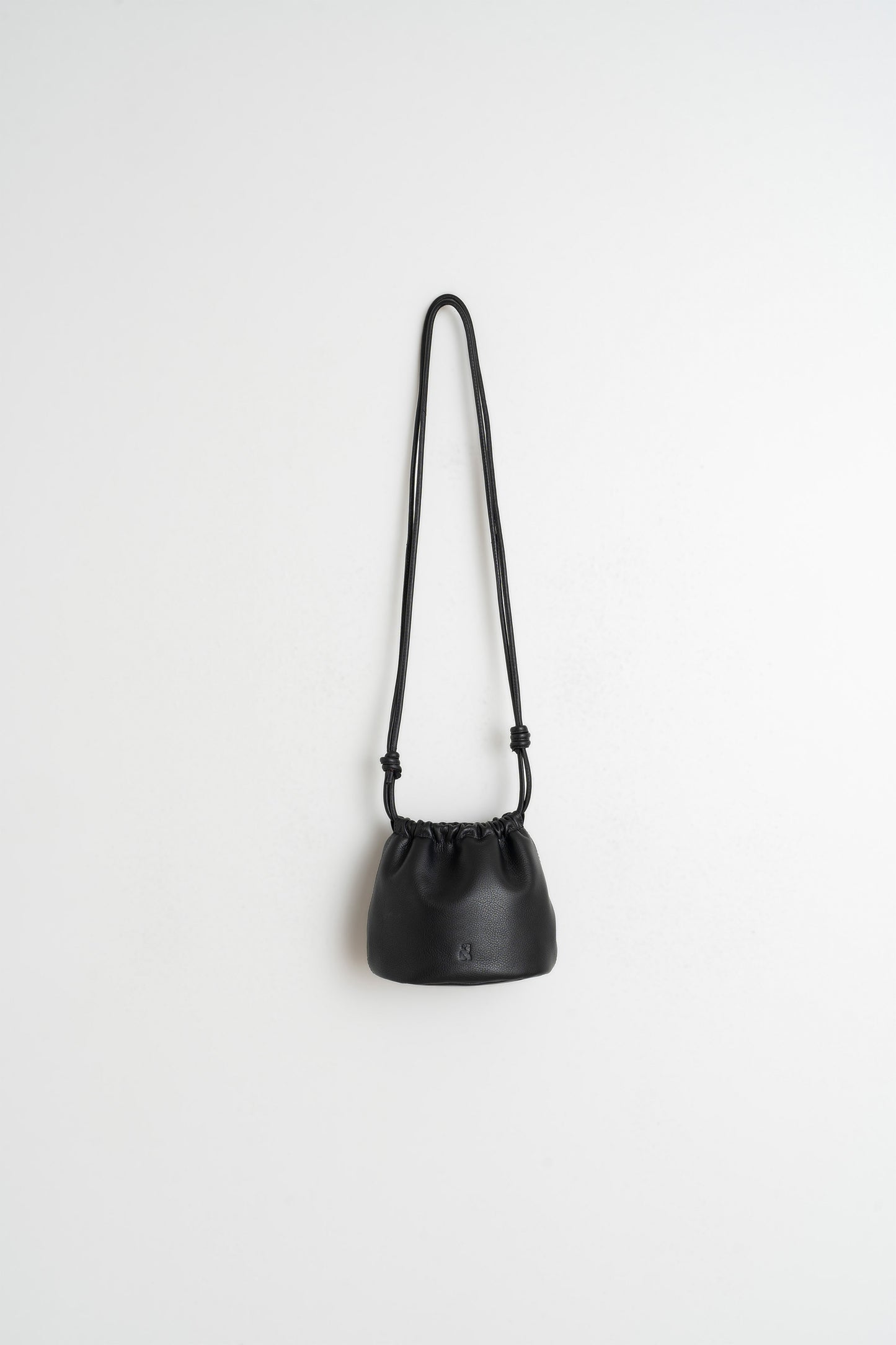 GATHERED LEATHER TOTE BAG