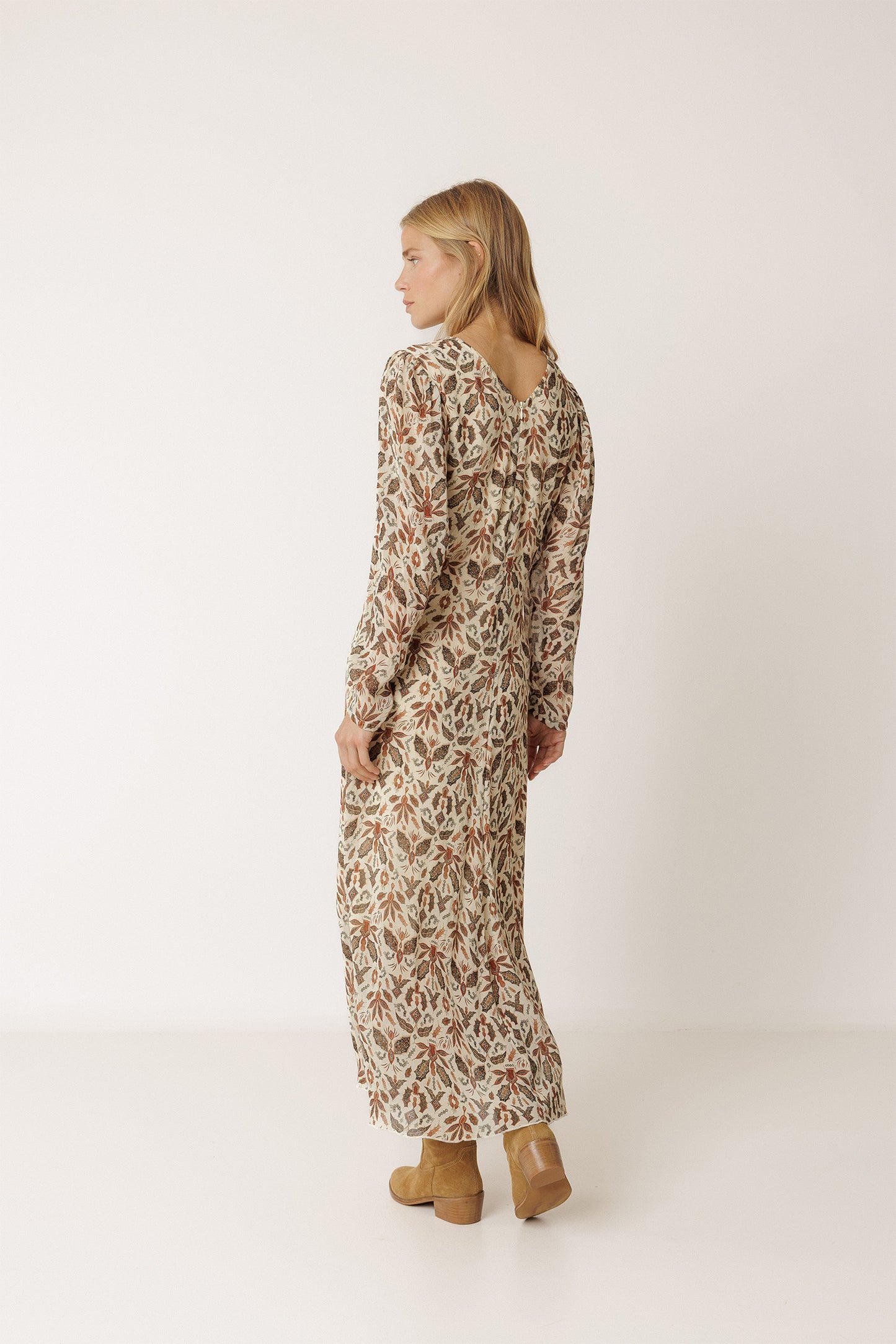 LANTERN SLEEVE DRESS