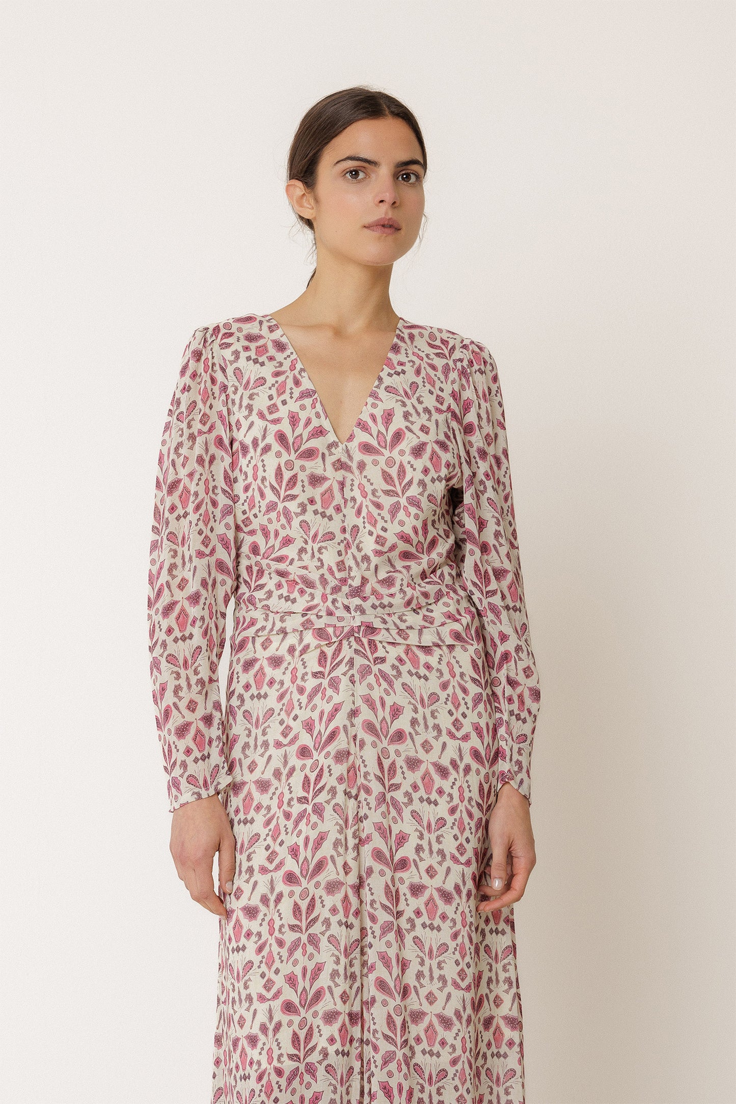 LANTERN SLEEVE DRESS